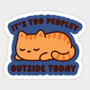 TOO PEOPLEY CAT 1 Sticker